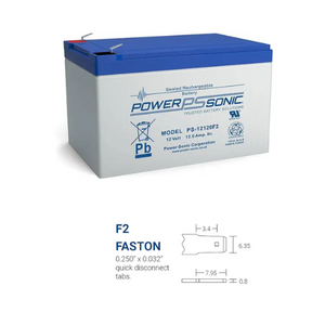 12V 12Ah F2/NB1 Terminal SLA Rechargeable Battery PS-12120