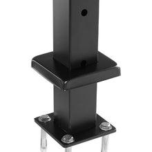 36" Deck Railing Cable Post, 2" x 2" Black Stainless Steel with Brackets