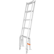 Flip-Up 5-Step Dock Ladder 350 lbs Capacity Aluminum Nonslip Rubber Mat DLF5