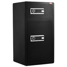 7-8.2 cu.ft  Double Door Key Lock Password for Cabinet Black organize cash passports jewelry gold watches