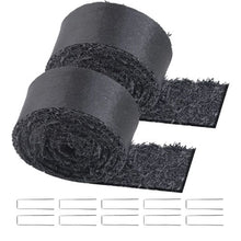 120 x 4.5 Inch Black Permanent Rubber Pathway Natural-Looking Mulch Garden Edging for Plants Recycled Rubber Mulch Mat HJ6001-120 (Set of 2)