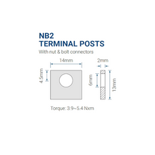 12V 28Ah NB2 Terminal SLA Rechargeable Battery PS-12280 NB2 (Pack of 2)