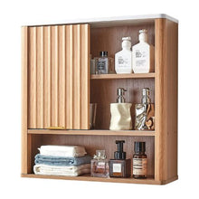 Wall-Mounted Bathroom Cabinet with Door & Adjustable Shelf Over-the-Toilet Storage.