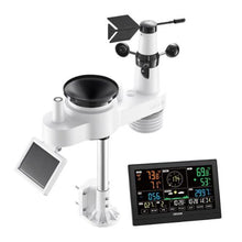 7-in-1 Wi-Fi Weather Station 7.5-Inch VA Display Solar Outdoor Sensor Rain Gauge Wind Speed Temperature & Humidity