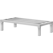 48In Aluminum Dunnage Rack 1800 lbs Capacity – All-Welded for Restaurants Kitchens and Garages (Welded Design)