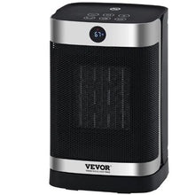 1500W Ceramic Space Heater with Thermostat & Remote, 2-Level Quiet Fan for Office or Room