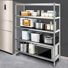72 In Stainless Steel Shelving 5 Tier Adjustable Shelf Storage for kitchen VV-SSS-5-72