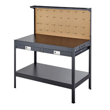 47.2-Inch Hardwood Workbench 242.5 LBS Capacity Pegboard 4 AC Outlets 2 USB Ports & Drawer