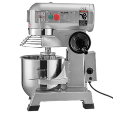 Commercial Food Mixer 10 Qt 450W 3-Speed Dough Hook & Whisk