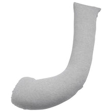 L-Shaped Pregnancy Body Pillow for Side Sleeping – Head Neck & Belly Support Washable Cover (Light Gray)