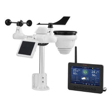 7-in-1 Wireless Weather Station 7-Inch Wi-Fi Display Solar-Powered Sensor Temperature Humidity Wind & Rain Monitoring