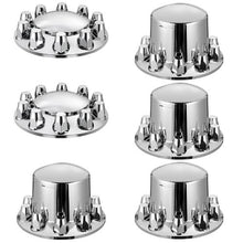 4R Rear Axle Wheel Covers or Semi Truck, ABS Electroplate Rust-Resistant Lug Nut Covers RL-LG005