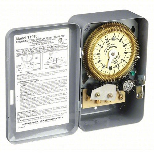 208 to 277V AC 20Amp Steel Electromechanical Timer T1976