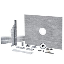 48 x 60 In Shower Curb Kit Pan Kit with 50.8mm ABS Central Flange Waterproof for Bathroom