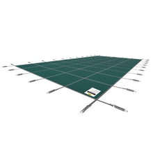14x26 ft Inground Pool Safety Cover Mesh Winter Cover with Hardware (Green)