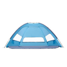 8-Person Beach Tent Sun Shelter – UPF 50+ Portable Canopy with Carry Bag & Sand Pockets for Camping & Outdoor Use