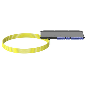 50Ft 24 Fiber FlexCore Front Access Optic LC Cassettes Right Side MPO F9UYPXRNNSNF050