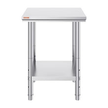 24 X 24 In Stainless Steel  Work Food Prep Table for Kitchen GZT60-6080
