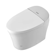 Smart Elongated Toilet with Air Drying Heated Seat Clean Nozzle Auto Freshening Remote Control & LED Display (Automatic Opening)