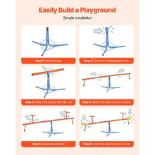 360° Swivel Kids Seesaw, Sit & Spin Teeter Totter with 3-Prong Legs, 100 lbs per Seat, Outdoor Toy for Ages 3+