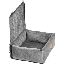 40lbs Dog Booster Car Seat Pet Car Seat Small Dog up to Gray for Car JBS-PCS-003-GRAY