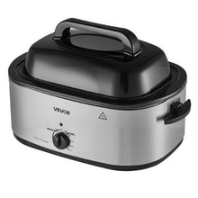 22QT Electric Roaster Oven 1450W Viewing Lid Defrost & Warm Functions Removable Pan & Rack