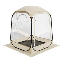 Pop-Up Sports Tent – 50x50 in Clear Bubble Tent for 1 Person Waterproof Outdoor Pod with Floor Mat & Top Cover