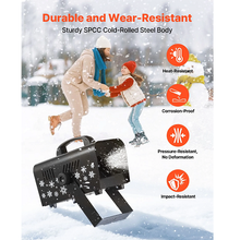 800W Snow Making Machine, Portable Handheld/Hanging Snow Maker with 1L Tank & Wireless Remote