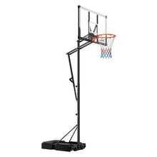 48 inch 5.25 to 10 ft Height Adjustment  Portable Basketball Stand for Kids Teens Adults in Driveways Pools