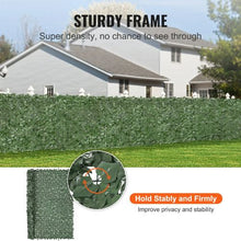 96 x 72 Inch Greenery Ivy Fence Screen with Mesh Backing – Outdoor Artificial Green Wall