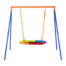 Backyard Swing Set – 440 lbs Capacity 40" Saucer Seat Heavy-Duty A-Frame Easy Assembly