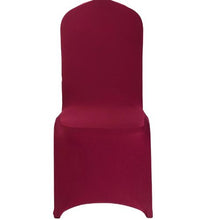 50PCS Burgundy Polyester Spandex Chair Covers Stretch Slipcovers for Wedding Party & Banquet Fits Chairs up to 20.08 x 17.72 x 37.4 Inches
