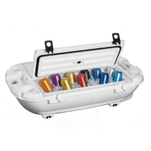 40 QT Floating Cooler with Dry Storage & Tow Rope Floating Ice Chest (White)