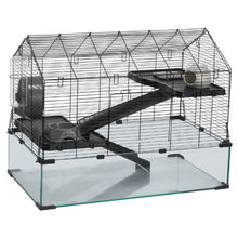 29.5"x17.3"x24" 360° Hamster Cage – Ventilated Habitat with Water Bottle