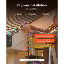 C3 and C4 Mini Outside String Lights Weatherproof Holiday Outdoor Lighting Hanging Hooks (Pack of 200)