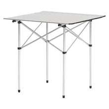 Portable Folding Camping Table – Lightweight Aluminum Table with Carry Bag (Silver)