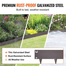 5 Inch x 16.25' Ft Steel Garden Edging Borders Hammer-in Edging Border Bendable Metal Landscape Edging for Yard (Pack of 5)