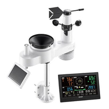7-in-1 Wireless Weather Station 7.5-Inch VA Display Solar Sensor Rain Gauge Temperature Humidity & Wind Speed