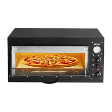 Commercial Electric Pizza Oven 24" Countertop 842°F 4200W Dual Temperature Control