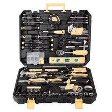 245-Piece Household Tool Kit Hammer Wrench Pliers & Storage Case for Home Repairs
