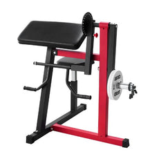 2-in-1 Preacher Curl Machine – Bicep Curl & Triceps Extension Station Seated Arm Isolated Weight Bench Strength Training Equipment for Home Gym