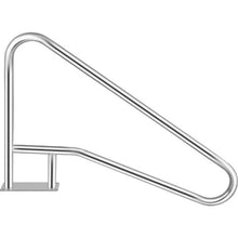 55 x 32 In Stainless Steel Pool Rail 250 lb Capacity Blue Grip Cover (Silver)