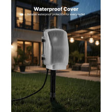 Extension Cord Overload Protection Outdoor Power Strip Weatherproof with Cover 6 Outlets