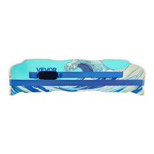 Wooden Balance Board Trainer for Adults Curved Wobble Board Core Training & Home Gym (Blue)