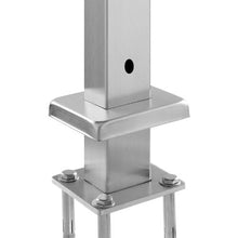 36" Pre-Drilled Cable Railing Post Stainless Steel (Silver)