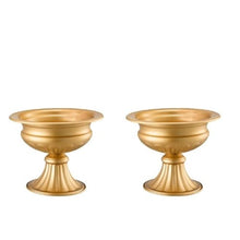 6.3" Wedding Flower Vase Gold Metal Centerpiece Stand for Wedding & Party Decor