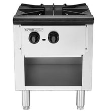 Commercial Gas Stove with Cabinet 90,000 BTU Propane/Natural Gas Range Stainless Steel