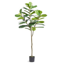 6 ft Artificial Fiddle Leaf Fig Tree Secure PE Materia Anti-Tip Tilt Protection for Home Office Outdoor&Indoor