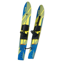 46" Kids Water Skis – Training Combo with Adjustable Bindings Double-Handle Rope & Stabilizer Bar