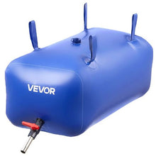 30 Gallon Collapsible Water Storage Bladder Leakproof 1000D PVC Water Tank for Camping RV & Emergency Use (Blue)